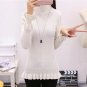 Hitz Korean female long sleeved Turtleneck Shirt sleeve lotus shirt sweater female turtleneck sweate