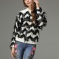 Patchwork Wave Tassel Knitted Sweater Women Soft Jumper Pull Femme 2017 Autumn Winter Plus Size Luxu