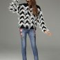 Patchwork Wave Tassel Knitted Sweater Women Soft Jumper Pull Femme 2017 Autumn Winter Plus Size Luxu