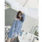 Romastory Autumn Winter Long fall loose new sexy long hole Knitting O-Neck Sexy sweaters women Solid