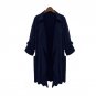 Autumn Women Loose Casual Basic Windbreaker Irregular Solid Color Harajuku Bomber Cardigan Coat Lady