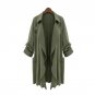 Autumn Women Loose Casual Basic Windbreaker Irregular Solid Color Harajuku Bomber Cardigan Coat Lady