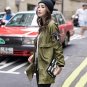 Autumn Women Bomber Jacket Army Green Casual Harajuku Style Outwear Thin Long Slim Baseball Jacket W