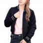 Celmia Oversized Women 2017 Fashion Autumn Biker Bomber Army Jackets Zip Up Casual Slim Padded Outwe
