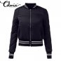 Celmia Oversized Women 2017 Fashion Autumn Biker Bomber Army Jackets Zip Up Casual Slim Padded Outwe