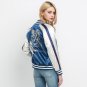 New Spring Women Coats Long Sleeve Slim Coat Jacket Zipper Pockets  Embroidery Fashion Outwear Bombe