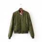 Top Quality Spring Autumn Flight Army Green Black Bomber Jacket Woman\'s Zipper Short Jacket and Coa