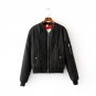 Top Quality Spring Autumn Flight Army Green Black Bomber Jacket Woman\'s Zipper Short Jacket and Coa
