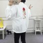2017 Spring New Harajuku Women Thin Jackets Long Sleeve Bomber Jacket Coat Ladies Loose Rose Floral