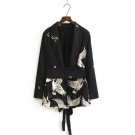 Flamingo Chiffon Kimono Jacket Coats Cardigans Outwear Autumn Basic Bomber Women Casual Long Sleeve 