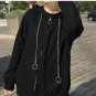 2017 Autumn Black Bomber Jacket Women Cartoon Skulls Hooded Solid Spring Coats Harajuku Yellow Loose