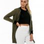 QA392 2017 spring women basic coats fashion full sleeve solid bomber jacket female zipper streetwear