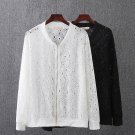 Bomber Jacket Women 2017 Fashion Long Sleeve Zipper Hollow Out Lace White Black Jackets Casaco Femin