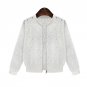 Women Jacket 2017 New Arrival Female Solid Lace Stitching Baseball Jacket Stand Collar Bomber Jacket