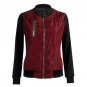 2017 Winter Spring Bomber Patchwork Jacket Women Padded Zipper Coat Female Casual Diamond aqueta fem