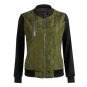2017 Winter Spring Bomber Patchwork Jacket Women Padded Zipper Coat Female Casual Diamond aqueta fem