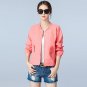 2017 New Autumn Fashion Women Basic Coats Yellow White Bomber Jacket Pocket Zipper outwear Woman Plu