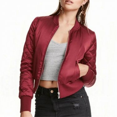 Bomber Jacket Women Aviator Jacket Army jacket Tops casaco feminino jaqueta feminina femme        Ja
