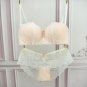 2017 Hot Sale Luxury 1/2 Cup Brand Sexy Plus Size Intimates Push Up Bra Set Underwear Floral Embroid