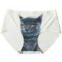Women\'s Cat Briefs Panties Meow Cat Ice Silk Anti Emptied Seamless Print Realistic Pussy Women Brie
