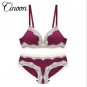CINOON 2017 Sexy Lace Women Push Up Bra Sets High Quality Bra Brief Sets French Romantic Intimate Co