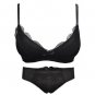 2017 Hot Sale Luxury 1/2 Cup Brand Sexy Intimates Push Up Bra Set Underwear Floral Embroidery Lace W