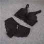 Fashion sexy deep lace V-neck young girl underwear panties small push up bra the eurygaster furu adj