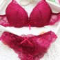 Candy Colors Lady Bra Set Underwear Satin Lace Embroidery Bras Set With Panties