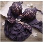 DeRuiLaDy Embroidery Flower Bra Set Women Wire Free Push Up Bralette Set Underwear Women Young Girl