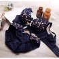 DeRuiLaDy Embroidery Flower Bra Set Women Wire Free Push Up Bralette Set Underwear Women Young Girl