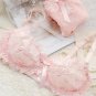 Underwear set transparent sexy lace bra set plus size Women gauze embroidery ultra-thin lingerie bra