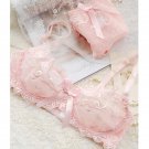SESERIA Women Embroidery Underwear Push Up Bra Set Top Women Ultrathin transparent Sexy Lace Panties