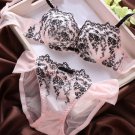 New Transparent Sexy Bra Set Seamless Push Up Bra Panty Small Chest Women Underwear Sets Embroidery 