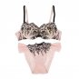 New Transparent Sexy Bra Set Seamless Push Up Bra Panty Small Chest Women Underwear Sets Embroidery