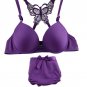 Sexy Women Seamless Bra Sets Push up Front Closure Lace Bra + Panties Underwear B Cup y26