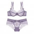 New embroidery bras underwear women set plus size lingerie sexy A B C D cup Ultrathin transparent br