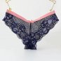 2017 Women\'s Sexy Full Lace Panties Midle-Crotch Transparent Floral Bow Soft Briefs Underwear Culot