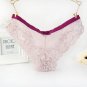 2017 Women\'s Sexy Full Lace Panties Midle-Crotch Transparent Floral Bow Soft Briefs Underwear Culot