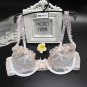 Women bra panty Sales Separated embroidery lace floral transparent sexy bralette BH set plus size th
