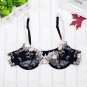Women bra panty Sales Separated embroidery lace floral transparent sexy bralette BH set plus size th