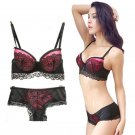 Sexy Large Size Lace Push Up Bra Set B C Cups Vs Brassier Women\'s Underwear Lingerie Sexy Panties A