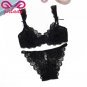 GIRLADY Lace Bra Brief Sets String Female Transparent Sexy Women Underwear Set White Pink Seamless Q