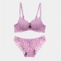 New Sexy Underwear Women Bra Set Lace Flower Lingerie Set Cute Bowknot Vintage Full Embroidery Push