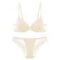 Gather underwear women set cotton thick red brassiere lace Sexy Bra set Plus Size C D Cup Push Up br