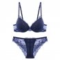 Gather underwear women set cotton thick red brassiere lace Sexy Bra set Plus Size C D Cup Push Up br