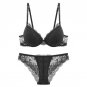 Gather underwear women set cotton thick red brassiere lace Sexy Bra set Plus Size C D Cup Push Up br