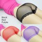 3Pcs Womens Plus Size Sheer Knickers Briefs Underpants Transparent Lace Panties Nylon Mesh Multi Col