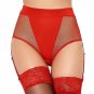 New 2017 sexy Garter Belt Lace Mesh Hollow Out Stockings High Waist Side Garter Fishnet Panty P5090 