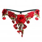 1Pc Sexy Women\'s Embroidery Flowers Bandage Underwear Charm Panties Cage Thongs G-string Underwear