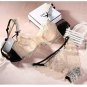 Summer Super Thin Lace Sexy Bra Set Lingerie Floral Push Up Panties Hollow Sweet Transparent Comfy B